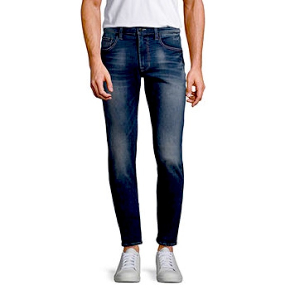 Slim Straight Blue Jeans